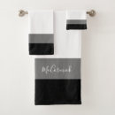 Search for black and grey stripes bath towels Elegant