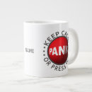 Search for funny anxiety mugs Panic