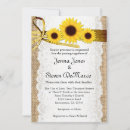 Search for burlap and sunflower wedding invitations Rustic