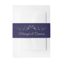 Search for gold foil invitation belly bands Elegant