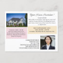 Search for agents horizontal postcards Open house