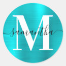 Search for turquoise monogram stickers Girly