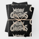Search for goth christmas wrapping paper Santa