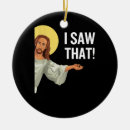 Search for funny jesus christmas tree decorations Christian