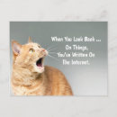 Search for funny meme postcards Cat