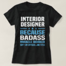 Search for interior design tshirts Profession