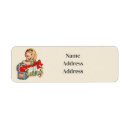 Search for fashion girl return address labels Retro