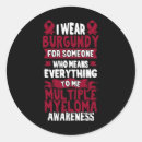 Search for burgundy awareness ribbon stickers Cancer