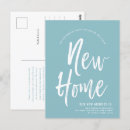Search for new address postcards Blue