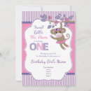Search for sock monkey birthday invitations Girl