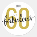 Search for fabulous 60 stickers Typography