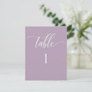 Search for lavender table cards Minimalist