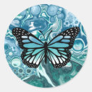 Search for turquoise butterfly stickers Blue