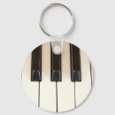 Search for piano music key rings White