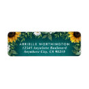 Search for daisy wedding return address labels Sunflower