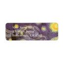 Search for impressionism return address labels Starry night