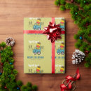 Search for green tractor wrapping paper Cute