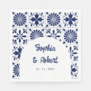 Search for blue tile napkins Talavera