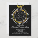 Search for silver and gold christmas invitations Black