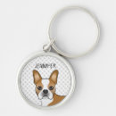 Search for cute boston terrier key rings Animal