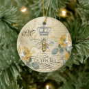 Search for queen bee christmas tree decorations Yellow