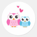 Search for cute cartoon owls stickers Heart