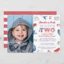 Search for red white and two birthday invitations Patriotic