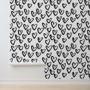 Search for black white heart pattern art Abstract
