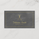 Search for golden business cards Hairdresser