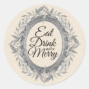 Search for eat drink be merry stickers Modern