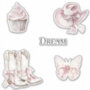 Search for cowgirl boot stickers Pink