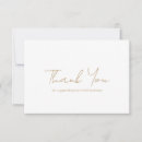 Search for gold thank you cards Elegant