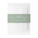 Search for wedding invitation belly bands Elegant