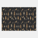Search for gold deer wrapping paper Forest
