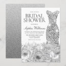Search for grey bridal shower invitations Elegant