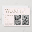 Search for 3 photo wedding invitations Contemporary