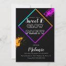 Search for glow in the dark invitations Paint splatter