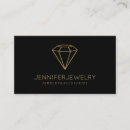 Search for diamond jewelry business cards Gold
