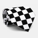 Search for black and white checkered ties Checkerboard