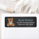Search for cute teddy bear return address labels Boy