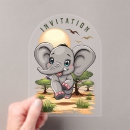 Search for savannah invitations Elephant