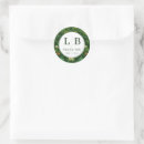 Search for floral border round wedding stickers Botanical