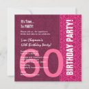Search for wine 60th birthday invitations Pink