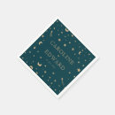 Search for moon and stars napkins Navy