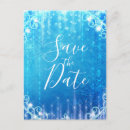 Search for ice blue save the dates Snowflakes