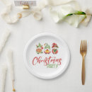 Search for christmas gnome paper plates Holiday party