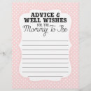 Search for well wishes for baby advice cards Mother to be