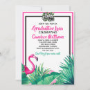 Search for flamingo graduation invitations Hawaiian