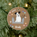 Search for brown dog christmas tree decorations Xmas