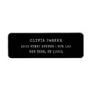 Search for writer return address labels Elegant